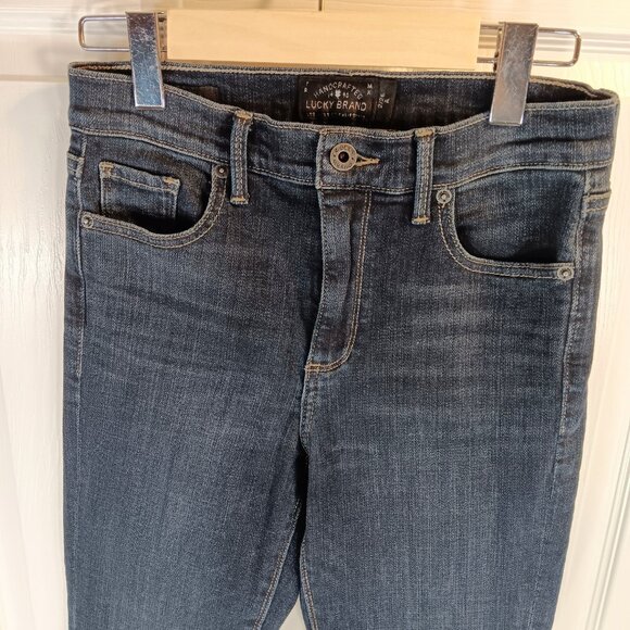Lucky Brand Bridgette Skinny Dark Wash Blue Jeans Women's Size 26 - Picture 6 of 16